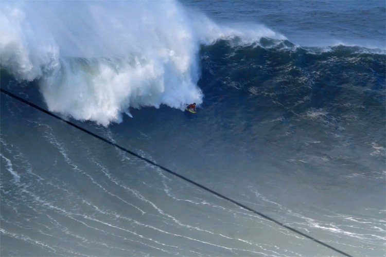 Big wave bodyboarder Pedro Levi chases world record in Nazaré